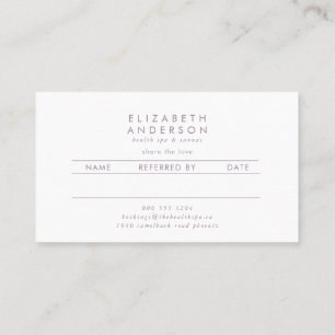Boho Spring Wild Botanical Florals Referral Card