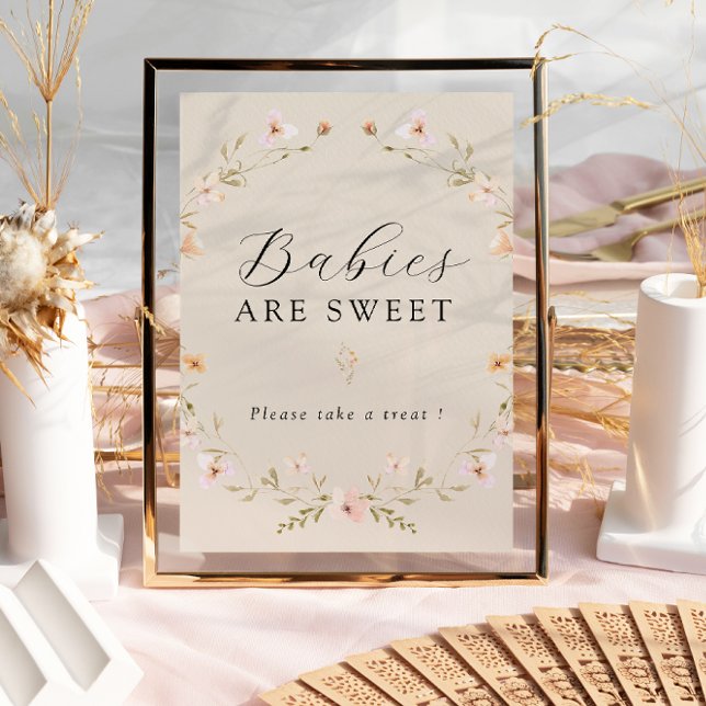 Boho Spring Wildflower Babies Are Sweet Sign (Creator Uploaded)