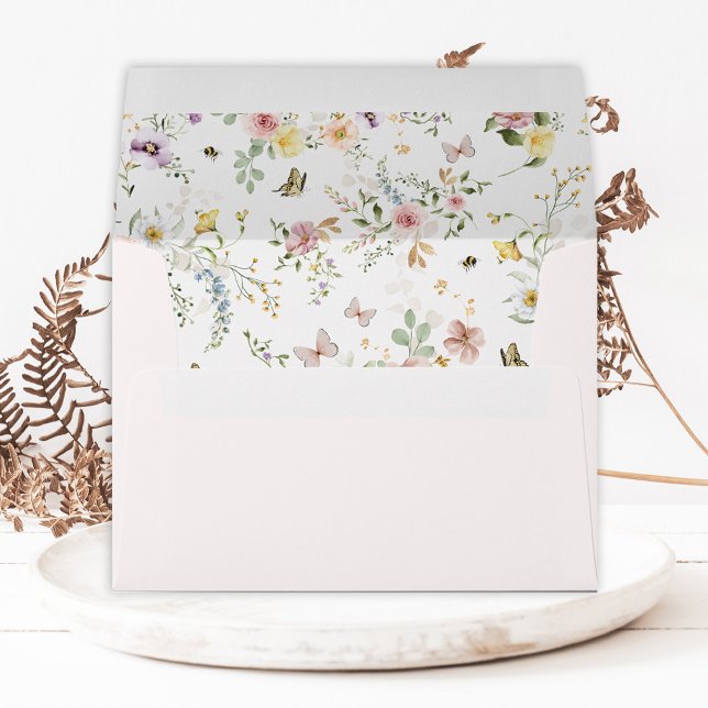 Boho Spring Wildflower Meadow Floral Garden Envelope (Creator Uploaded)
