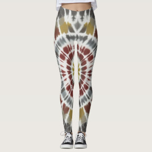 Boho Starburst Tie Dye Leggings