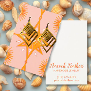 Boho Stars Earring Necklace Jewelry Display Card