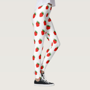 Boho Strawberry Leggings - Custom Berry Print 