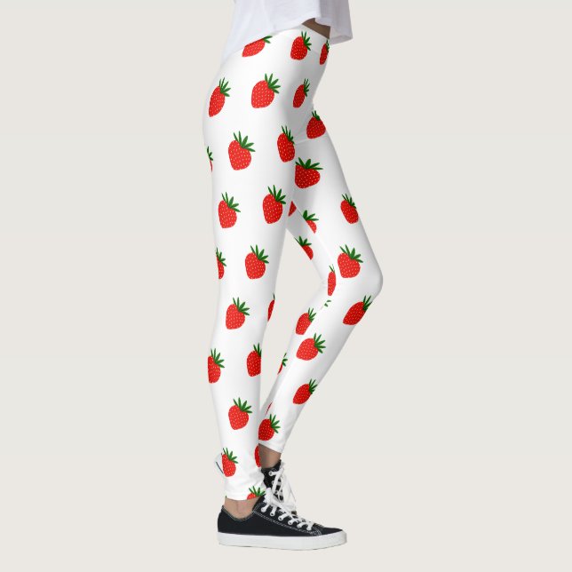 Boho Strawberry Leggings - Custom Berry Print (Right)