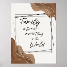 Boho Style Art Family is the Most Important Thing 