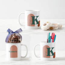 Boho Style Custom Monogram and Name Coloured