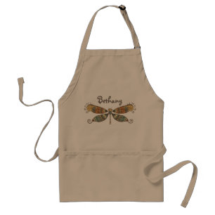 Boho Style Dragonfly Art Personalised Standard Apron
