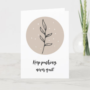 Boho Style Floral Greeting Card Delicate Design