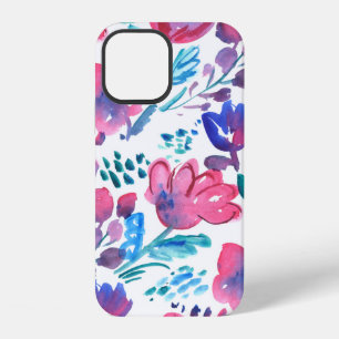 boho style floral rustic hand drawn illustration.  iPhone 12 case