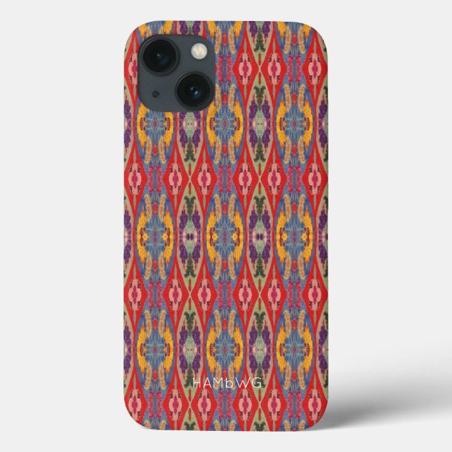 Boho style iPhone Case by HAMbyWG (Back)
