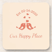 Boho-style "Our Happy Place" decoration