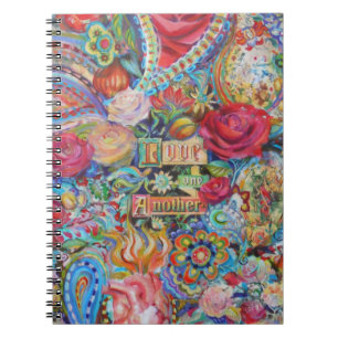 Boho Style Paisley Love Notebook