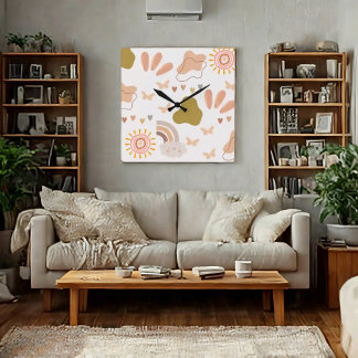 Boho Style Wall Clock