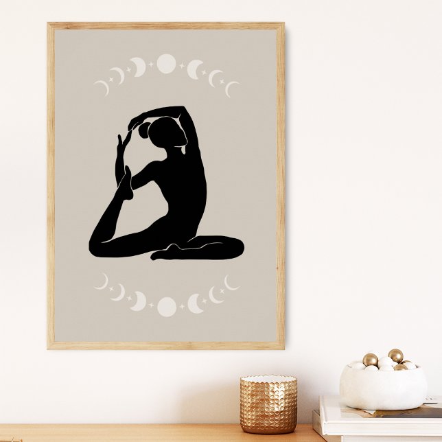 Boho Style Yoga Pose Yoga Poster (Creator Uploaded)