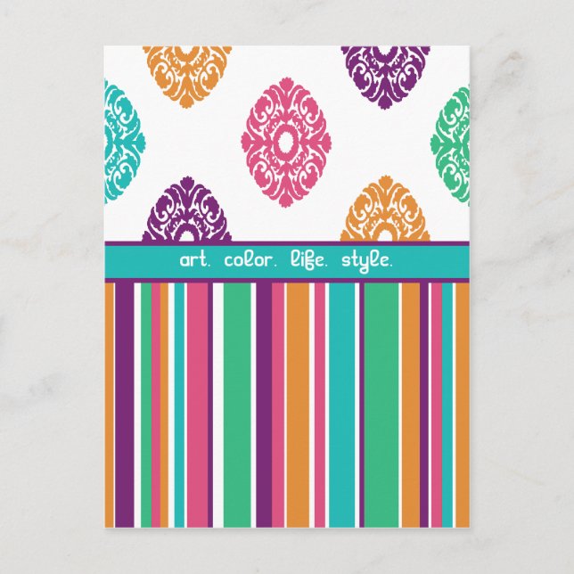 Boho Summer Custom Postcard (Front)