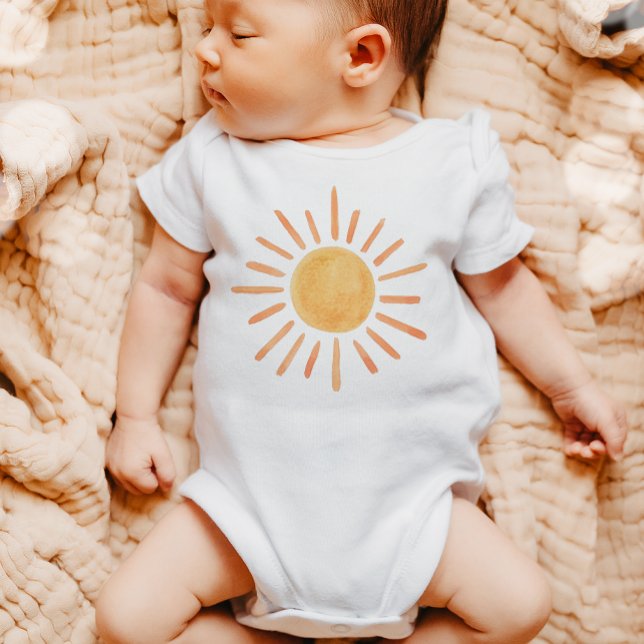Boho Sun 1st Birthday First Trip Little Sunshine Baby Bodysuit (Creator Uploaded)