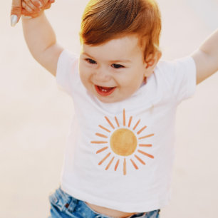 Boho Sun 1st Birthday First Trip Little Sunshine Baby T-Shirt