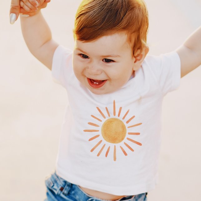 Boho Sun 1st Birthday First Trip Little Sunshine Baby T-Shirt (Creator Uploaded)