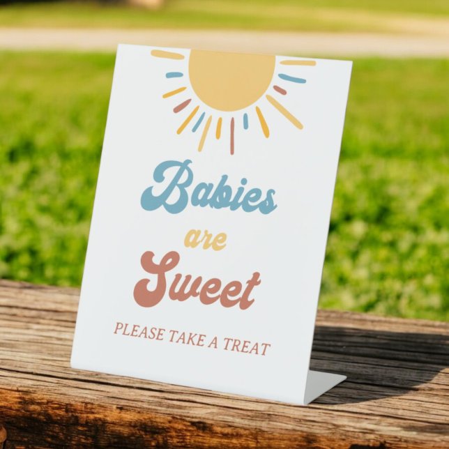 Boho Sun Baby Shower Babies Are Sweet Favours Sign (Creator Uploaded)