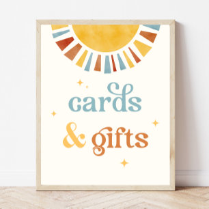 Boho Sun Cards & Gifts Sign