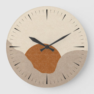Boho Sun Desert Wall Clock