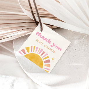 Boho Sun Favour Tags