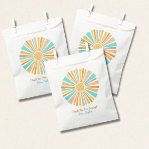 Boho Sun, Here Comes The Son, Retro Rainbow Favour Bags
