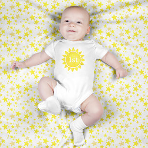 Boho Sun Little Sunshine Baby Bodysuit – 1st Birth