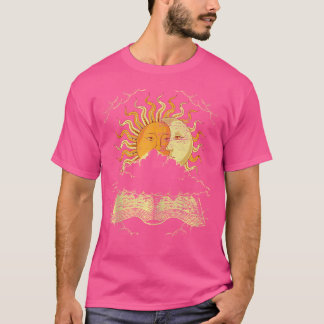 Boho Sun Moon Book Celestial Bodies Astronomy Astr T-Shirt