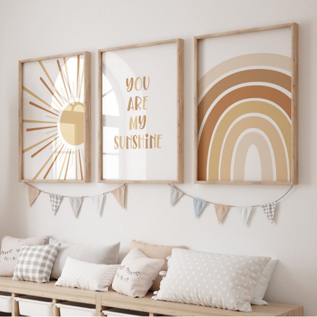 Boho Sun Quote Rainbow Kids Room (Boho Sunshine Earth)