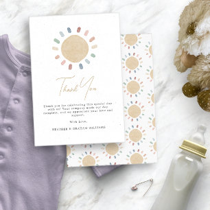 Boho Sun Thank You Card