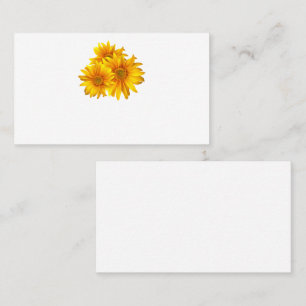 Boho Sunflower Country Yellow Floral Wedding Party Place Card