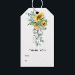 Boho Sunflower Eucalyptus Wedding Gift Tags<br><div class="desc">Bright sunflower and eucalyptus wild greenery themed wedding gift tags customisable to your event specifics.</div>