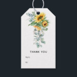 Boho Sunflower Eucalyptus Wedding Gift Tags<br><div class="desc">Bright sunflower and eucalyptus wild greenery themed wedding gift tags customisable to your event specifics.</div>