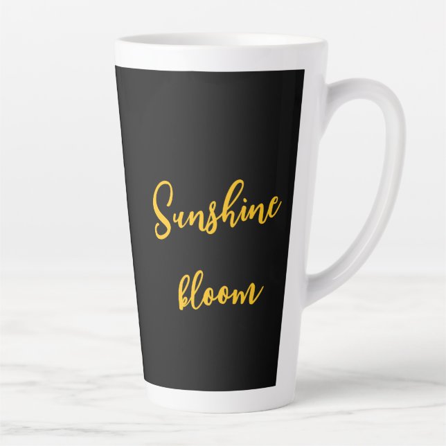 Boho Sunflower Tribal Pattern Mug – Warm Sunshine (Right)