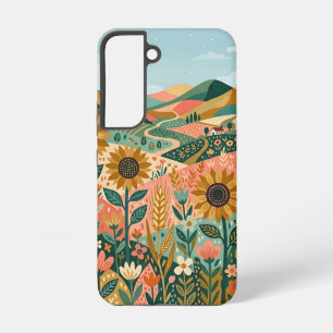 Boho Sunflower Valley Android Galaxy Case