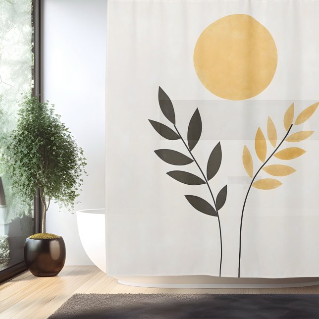 Boho Sunlit Oasis Shower Curtain (Creator Uploaded)