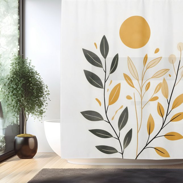 Boho Sunlit Oasis Shower Curtain (Creator Uploaded)