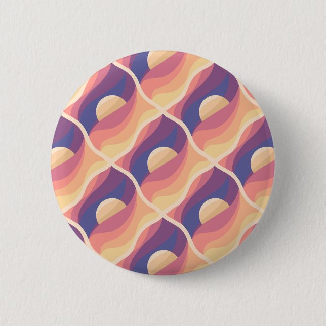 Boho Sunset 6 Cm Round Badge (Front)