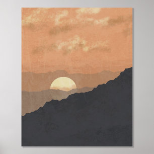 Boho Sunset Foil Prints