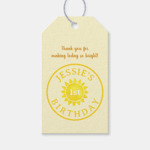 Boho Sunshine 1st Birthday Gift Tags – First Trip