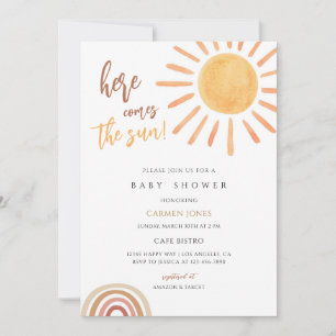 Boho Sunshine Baby Shower Invitation