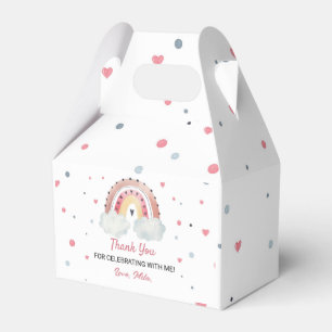 Boho Sunshine Rainbow Favour Box Birthday Party