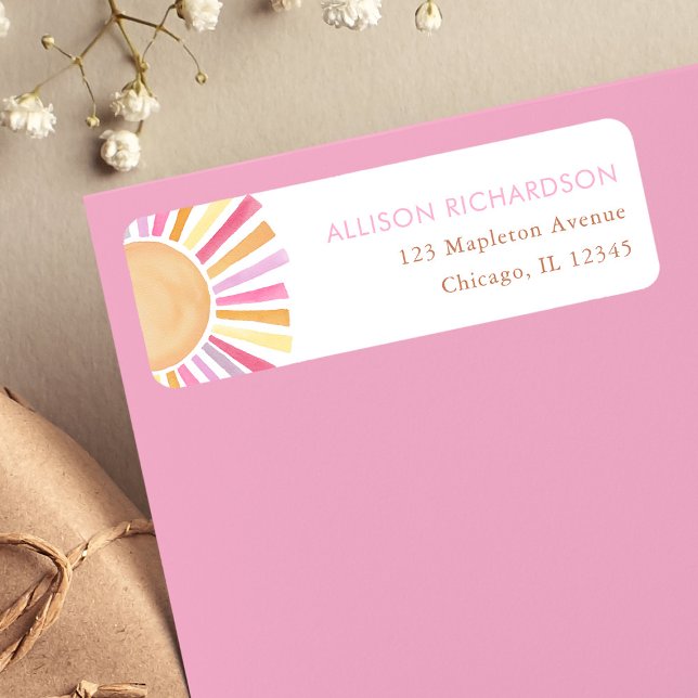 Boho sunshine sun muted tones pink yellow orange (Creator Uploaded)