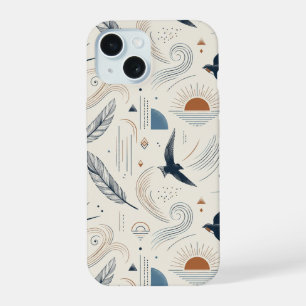 Boho Swallow & Sun Phone Case