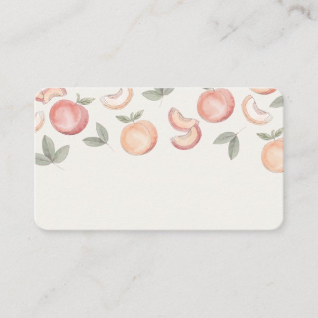 boho sweet peach place cards (Front)