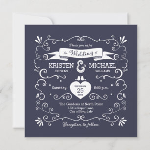 Boho Swirls (Changeable Background Colour) Wedding