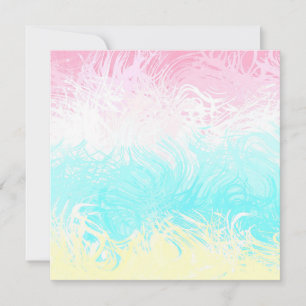 Boho Swirly Groovy Abstract Genderflux Pride Flag Holiday Card