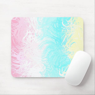 Boho Swirly Groovy Abstract Genderflux Pride Flag Mouse Pad