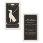 Boho Tarot Dog walker business card 