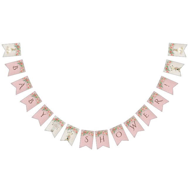 BOHO Teepee Baby Shower Feathers Dream Catcher Bunting (All)